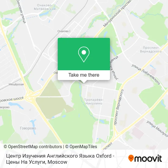 Центр Изучения Английского Языка Oxford - Цены На Услуги map