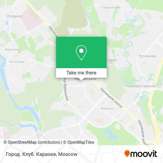 Город. Клуб. Караоке map