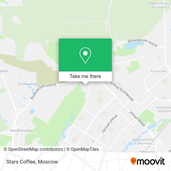 Stars Coffee map