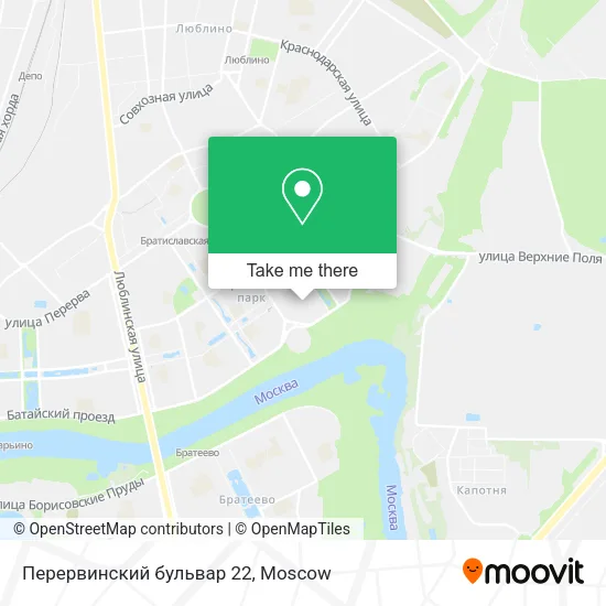 Перервинский бульвар 22 map