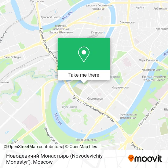 Новодевичий Монастырь (Novodevichiy Monastyr') map