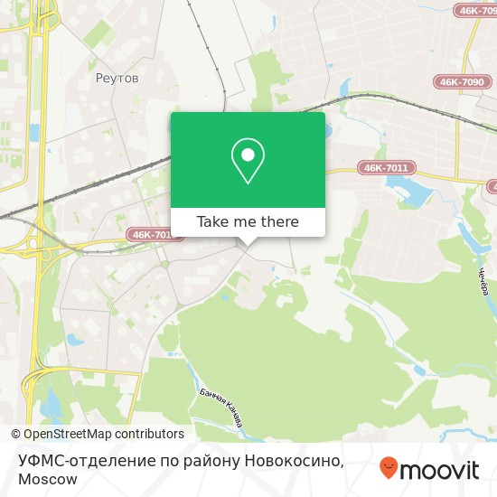 УФМС-отделение по району Новокосино map