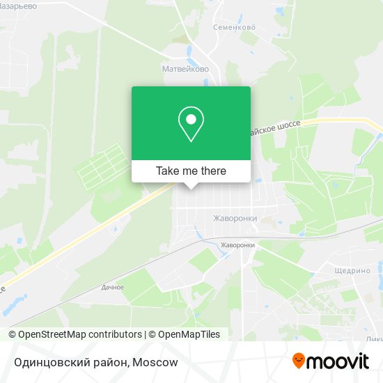 Одинцовский район map
