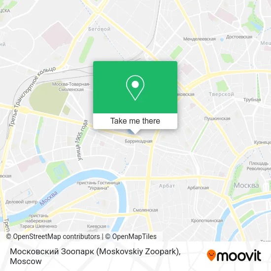 Московский Зоопарк (Moskovskiy Zoopark) map