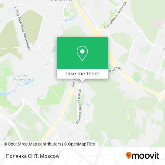 Полянка СНТ map