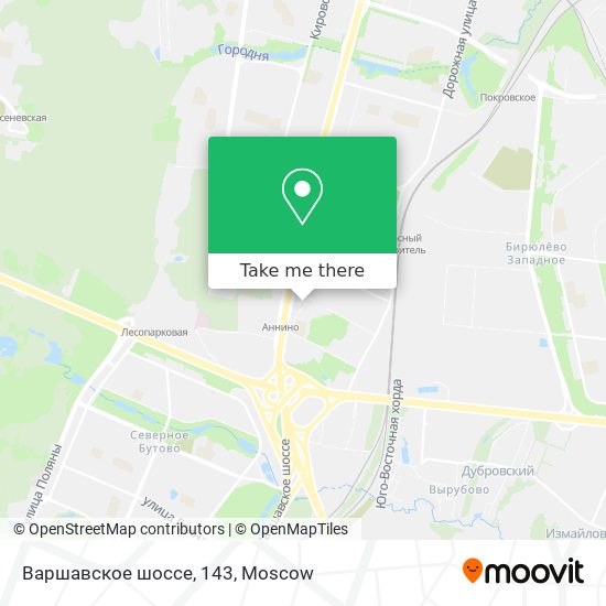 Варшавское шоссе, 143 map