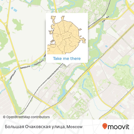 Большая Очаковская улица map