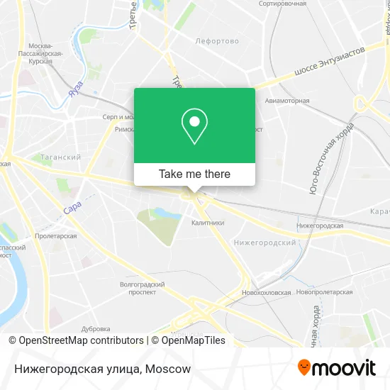 Нижегородская улица map