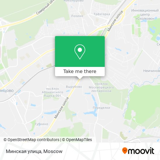 Минская улица map