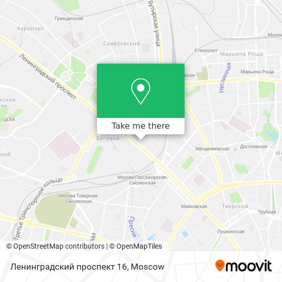 Ленинградский проспект 16 map