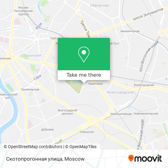 Скотопрогонная улица map