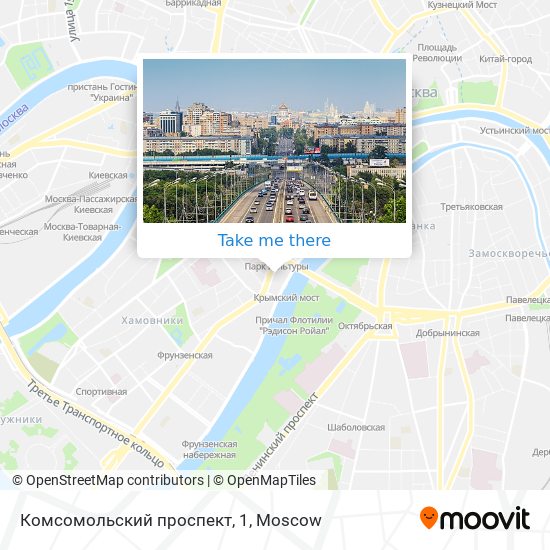 Комсомольский проспект, 1 map