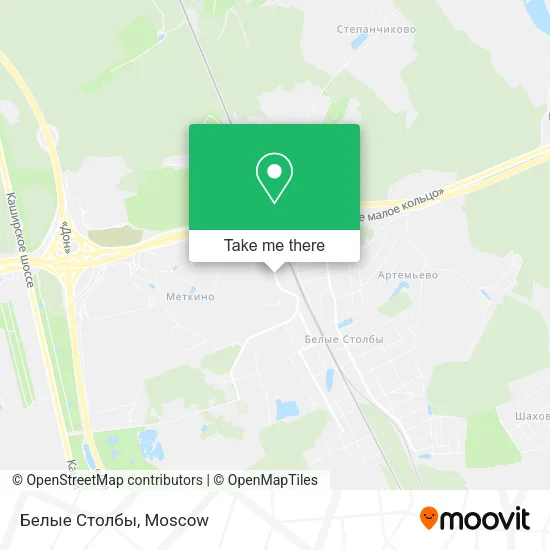 Белые Столбы map