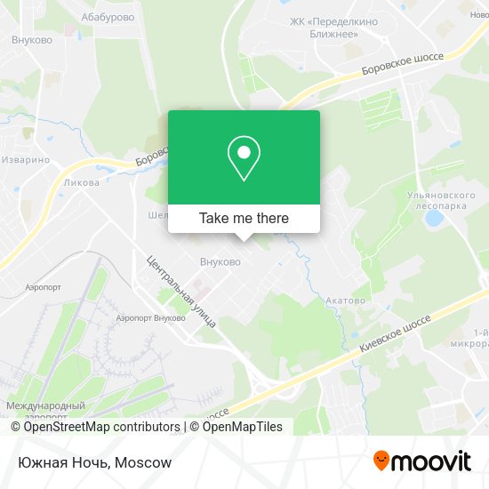 Южная Ночь map