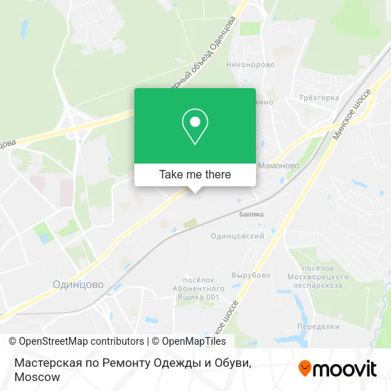 Мастерская по Ремонту Одежды и Обуви map