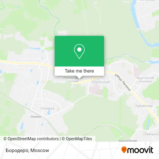 Бородеро map