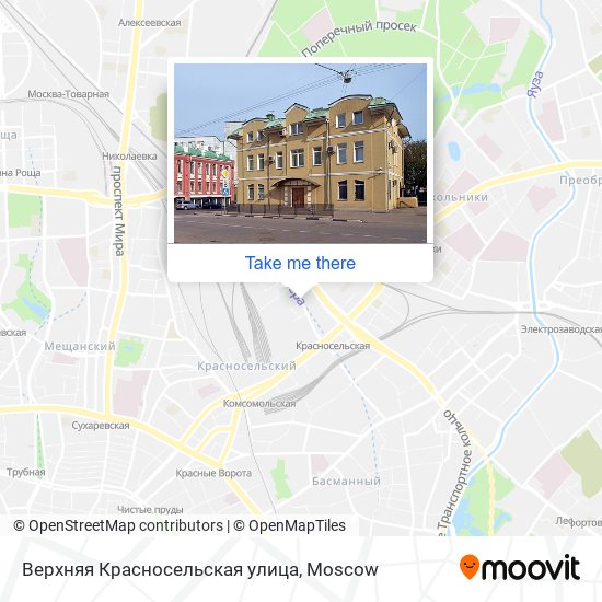 Верхняя Красносельская улица map