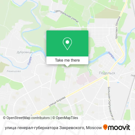 улица генерал-губернатора Закревского map