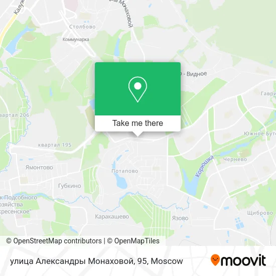 улица Александры Монаховой, 95 map