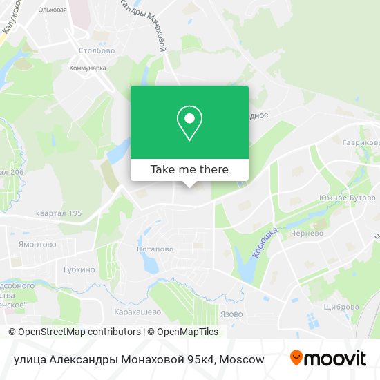 улица Александры Монаховой 95к4 map