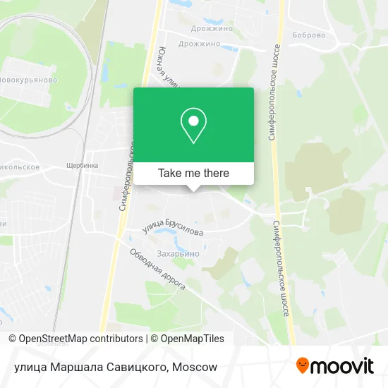 улица Маршала Савицкого map