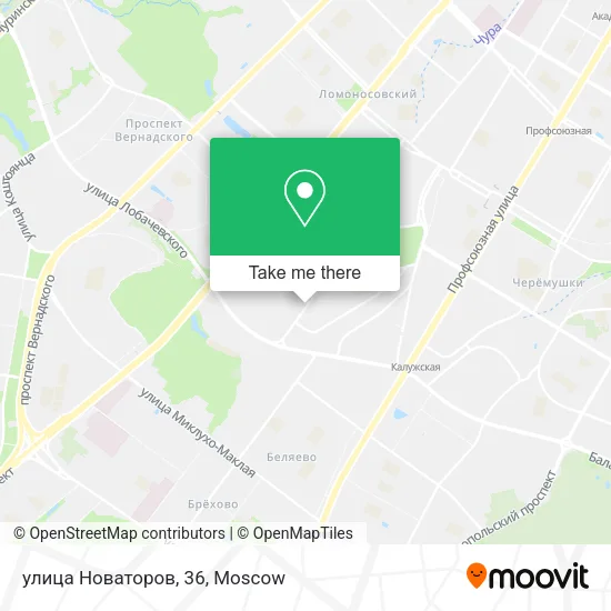 улица Новаторов, 36 map