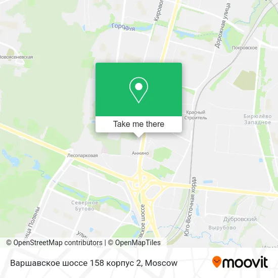 Варшавское шоссе 158 корпус 2 map