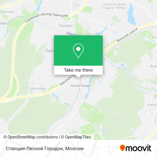Станция-Лесной Городок map