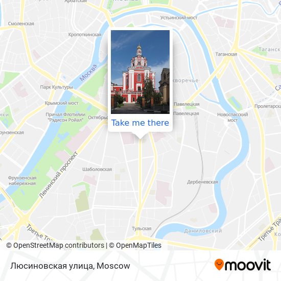 Люсиновская улица map