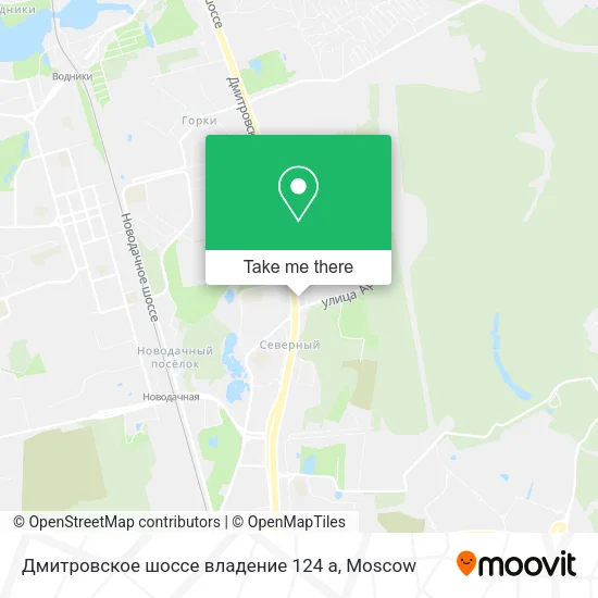 Дмитровское шоссе владение 124 а map
