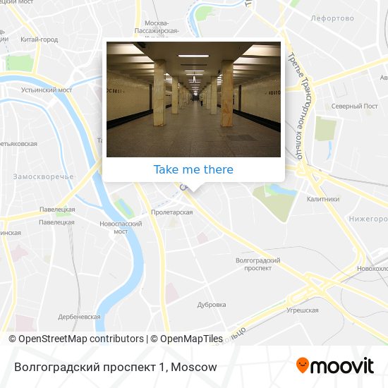 Волгоградский проспект 1 map