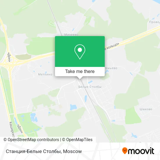 Станция-Белые Столбы map