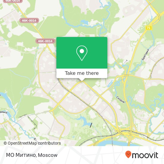 МО Митино map