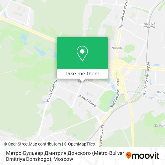 Метро-Бульвар Дмитрия Донского (Metro-Bul'var Dmitriya Donskogo) map