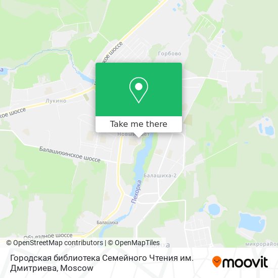 Городская библиотека Семейного Чтения им. Дмитриева map