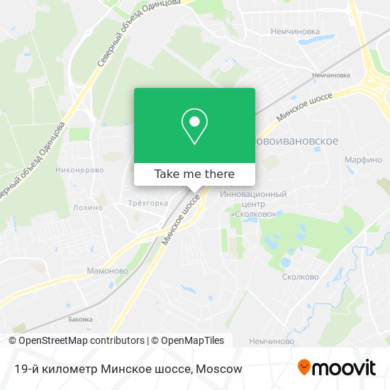 19-й километр Минское шоссе map