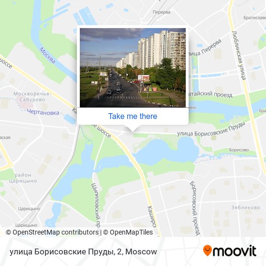 улица Борисовские Пруды, 2 map