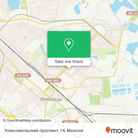 Комсомольский проспект, 14 map
