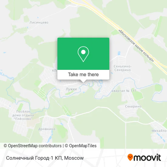 Солнечный Город-1 КП map