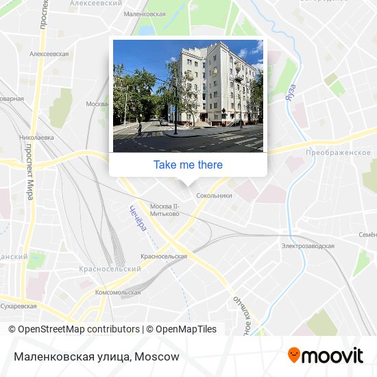 Маленковская улица map