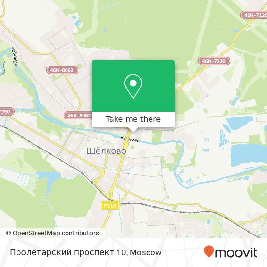 Пролетарский проспект 10 map