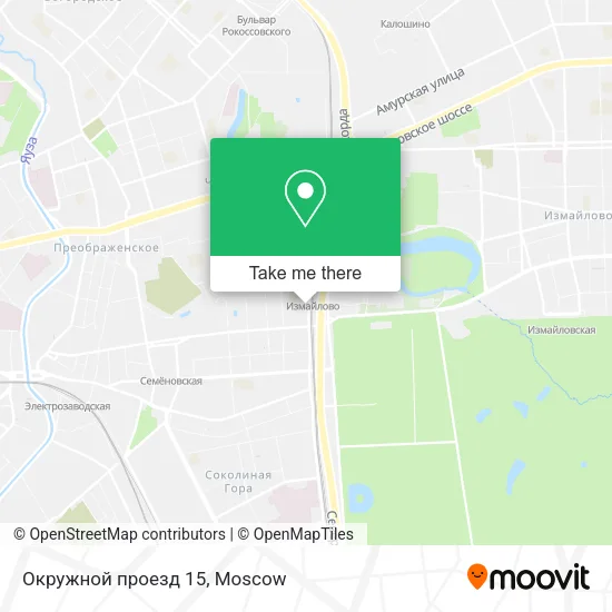 Окружной проезд 15 map