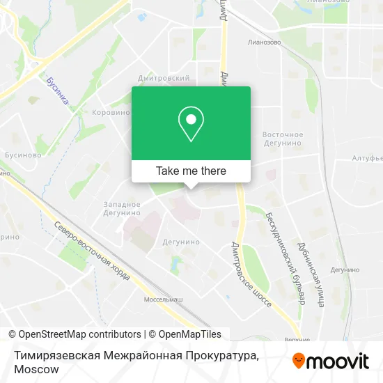Тимирязевская Межрайонная Прокуратура map