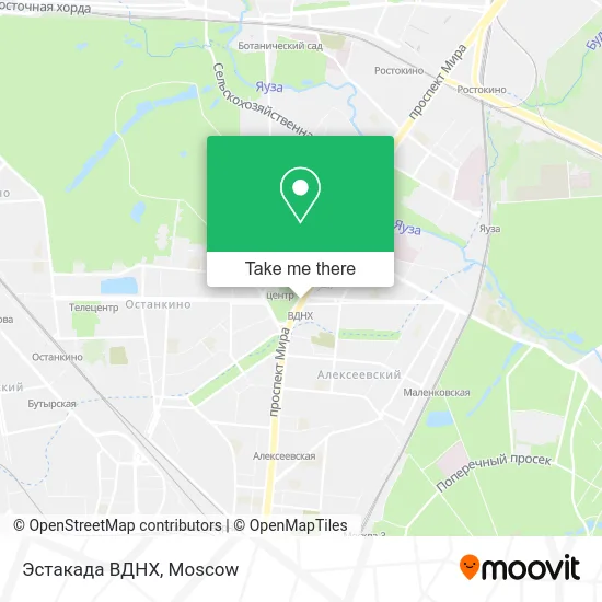 Эстакада ВДНХ map