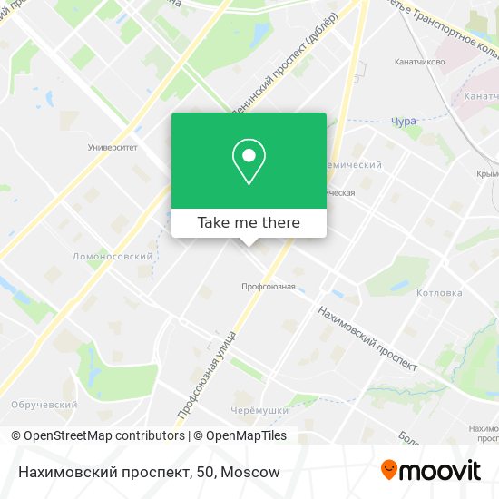 Нахимовский проспект, 50 map
