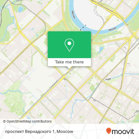 проспект Вернадского 1 map