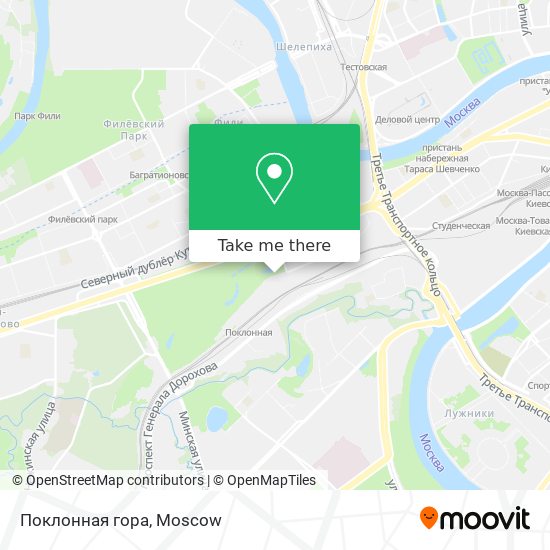 Поклонная гора map