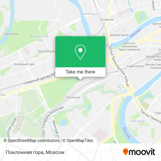 Поклонная гора map