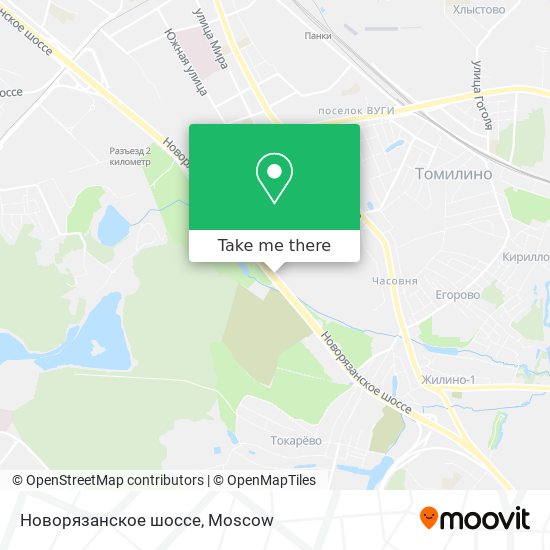Новорязанское шоссе map
