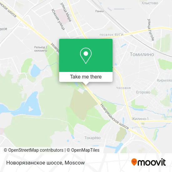 Новорязанское шоссе map